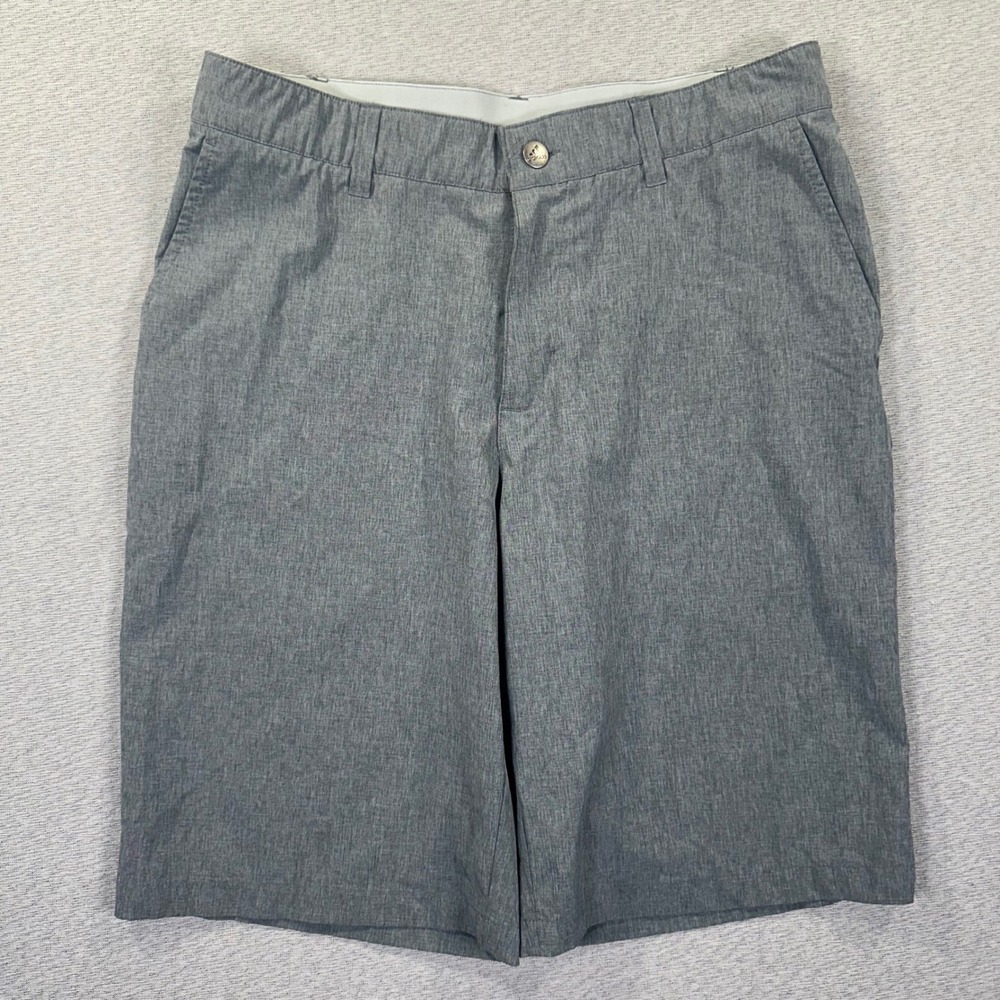 Adidas‎ Golf Shorts Mens 32 Heather Grey Stretch Performance Athletic Stretch